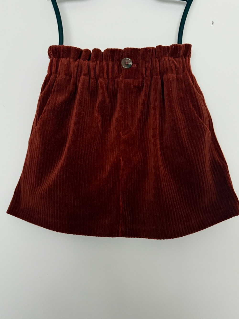 Zara Girls' Corduroy Skirt in Rust Size 6
